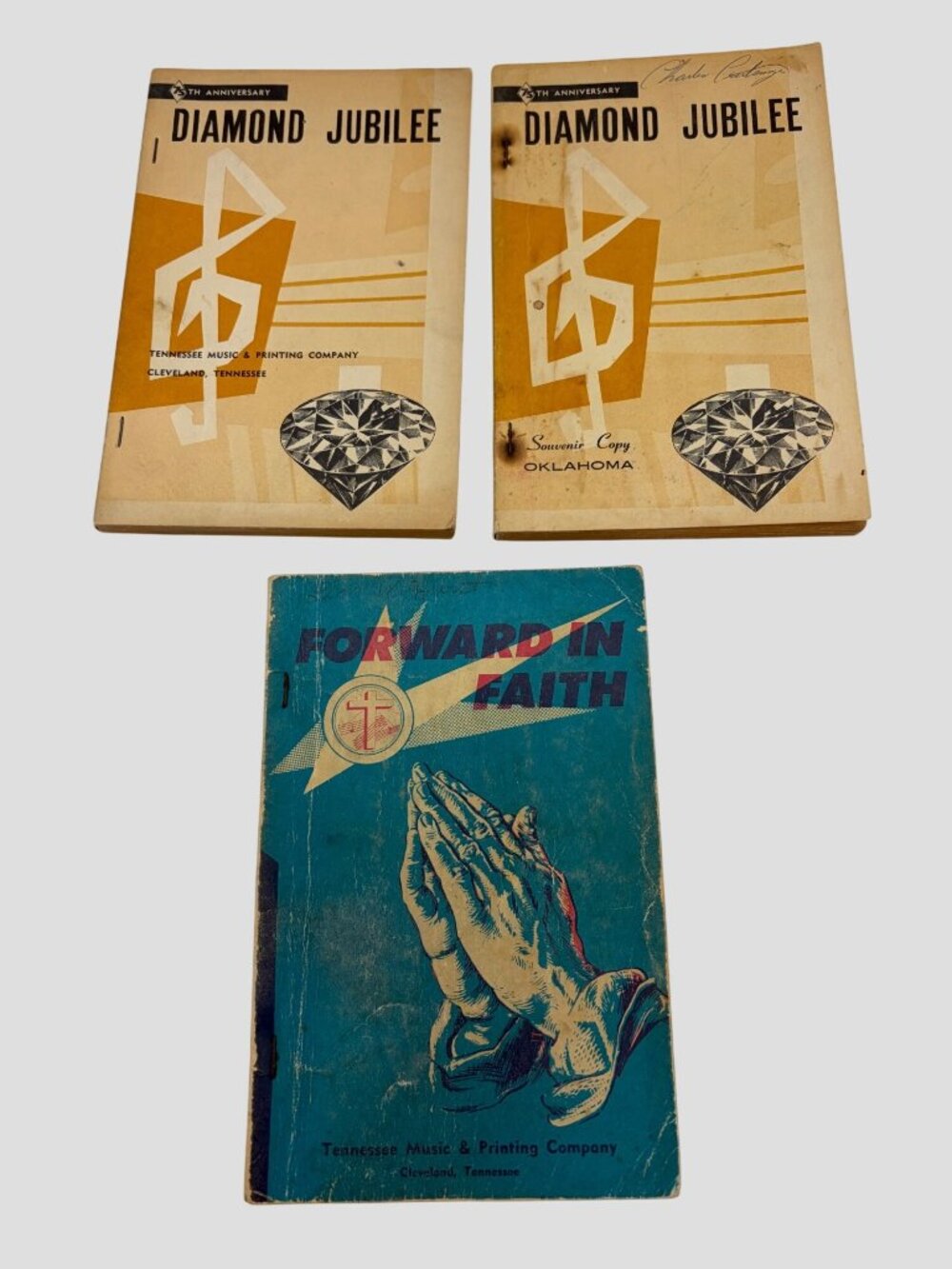 Vintage 1959 1961 Gospel Shape Note Songbooks Lot 3 Tennessee Music Cleveland TN
